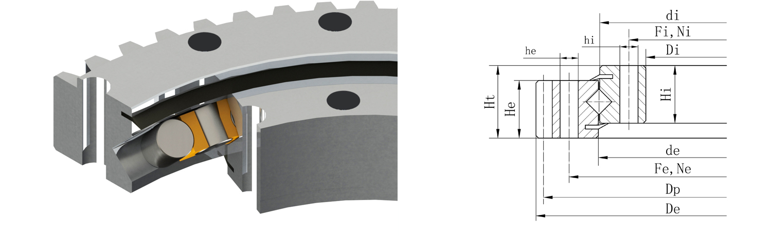 轉盤軸承的安裝特點及使用 轉盤軸承的安裝特點及使用